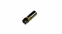 1 PIECE COMPRESSION CONNECTORS - YELLOW BND RG-6, RG-59, QUAD